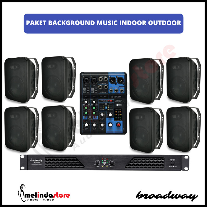 Paket Background Music Outdoor Tahan Air Broadway D